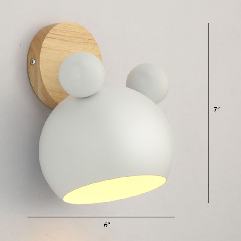 Rotatable Schatten Metall Wand montiert Lesen leichter Makkaronstil 1-Licht-Wandlampe für Schlafzimmer