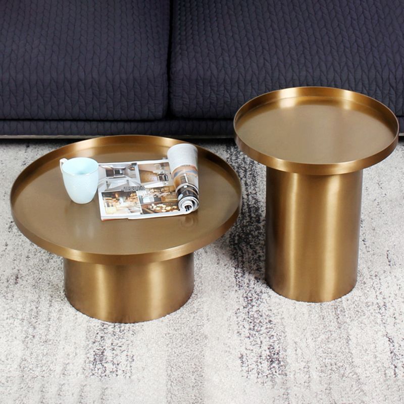Mid-Century Modern Steel Coffee Table Pedestal Tray Top Cocktail Table