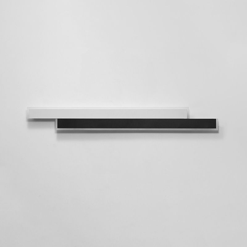 Contemporary Style Linear Wall Light Fixtures Metal 2 Lights Led Wall Mount Lamp
