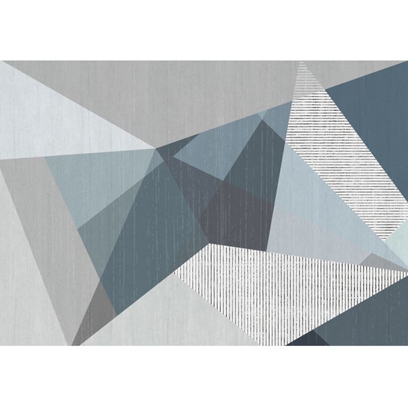 Modern Geometric Pattern Carpet Polyester Area Rug Stain Resistant Indoor Carpet for Home Decoration