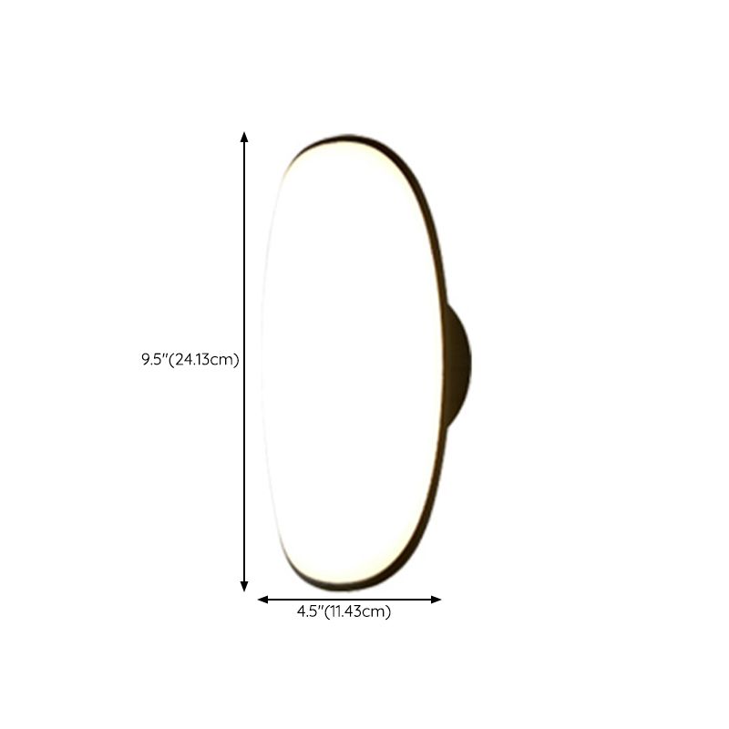 Simple Wall Sconce Curl Outdoor Wall Light Fixture with Acrylic Shade