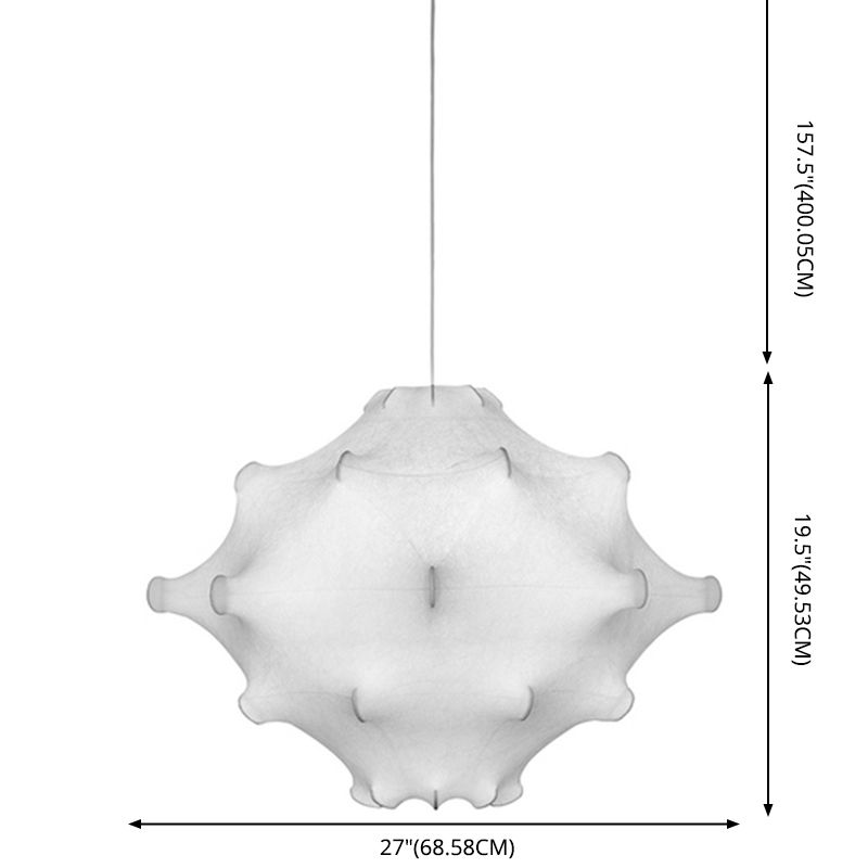 Accesorio de iluminación colgante sombreado tela moderna kit de luz colgante para sala de estar