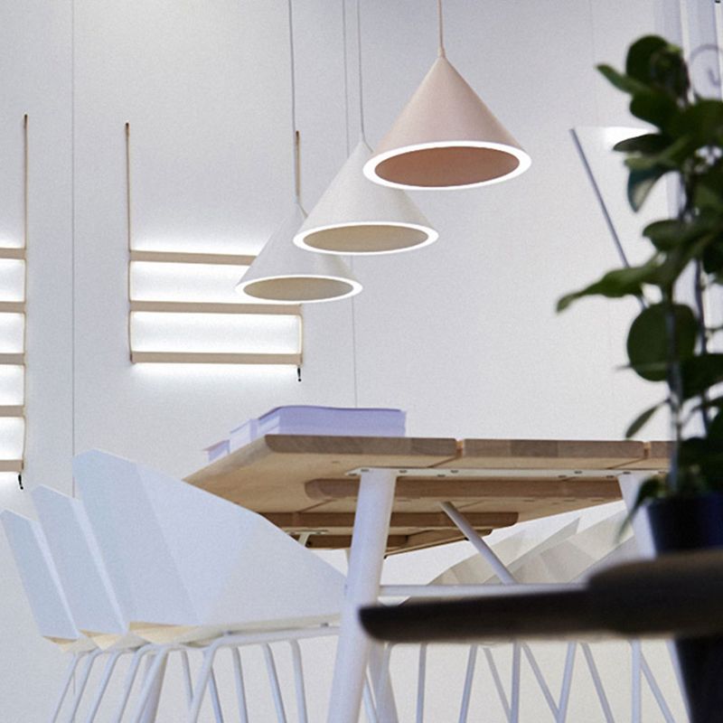 Macaron suspension de luminaire suspendu à 1 lumière avec une teinte en plastique pour le salon