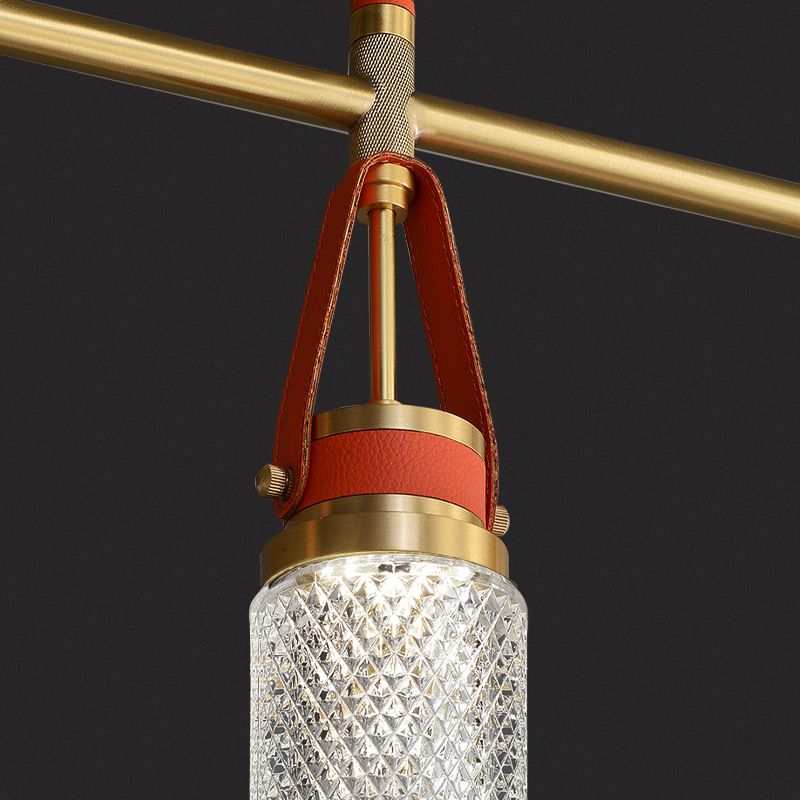 Jar baratto acrilico soggiorno illuminazione a sospensione moderna moderna decorazione a led in metallo isola lampade