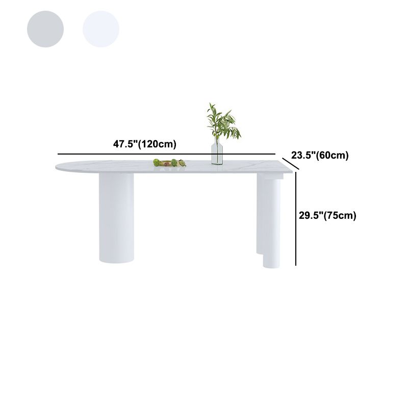 Contemporary Dining Table Stone 3-foot Furniture for Dining Room