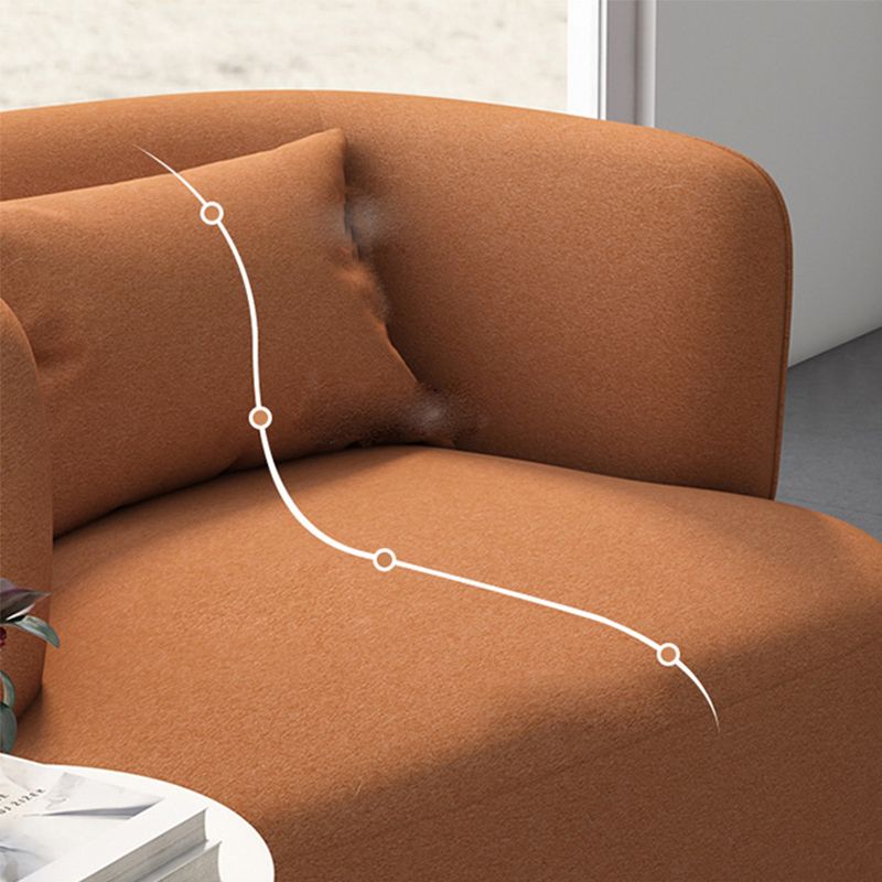 Nordic Arms Included with Pillow Fixed Back Living Room Accent Armchair