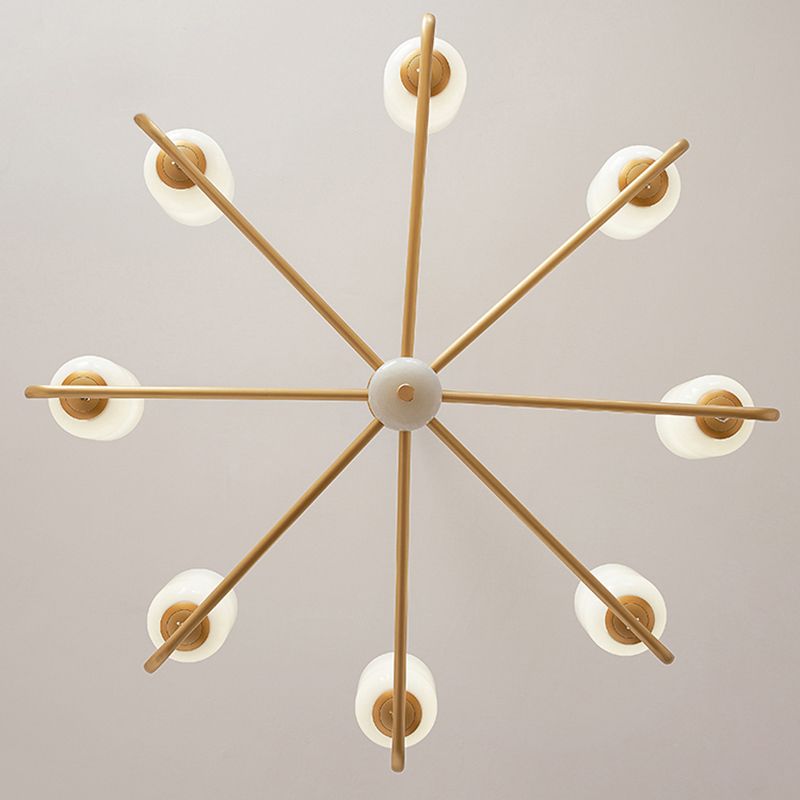 Bronze Chandelier Light Fixtures Sputnik Modern Ceiling Light Fixture for Living Room