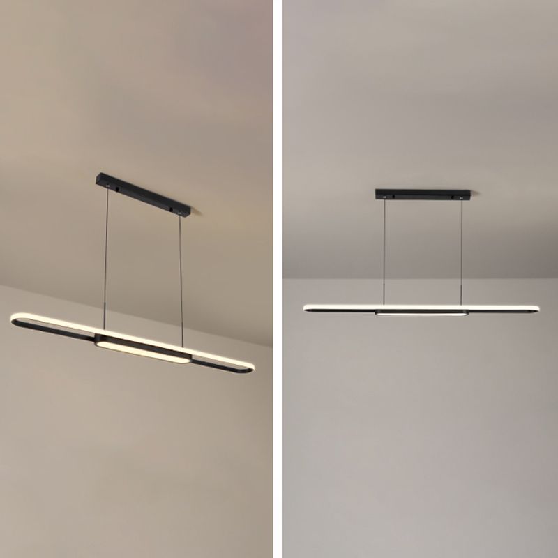 Nordic Modern Style Island Lamp Simple LED Hanging Lighting Fixture for Dining Room