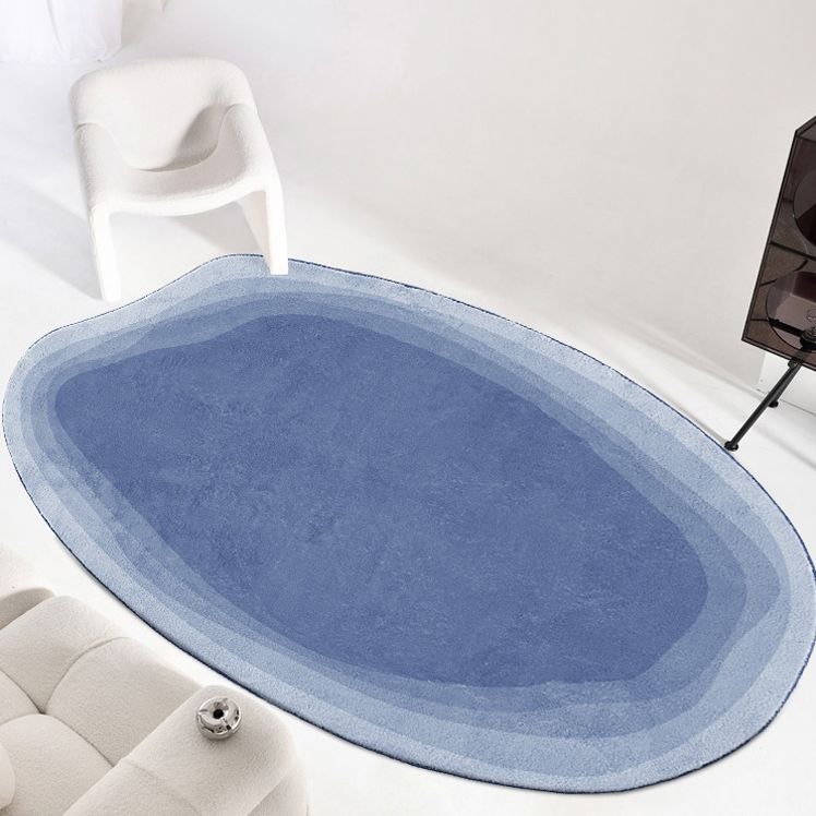 Simple Indoor Room Indoor Carpet Gray Pure Color Carpet Polyester Washable Rug