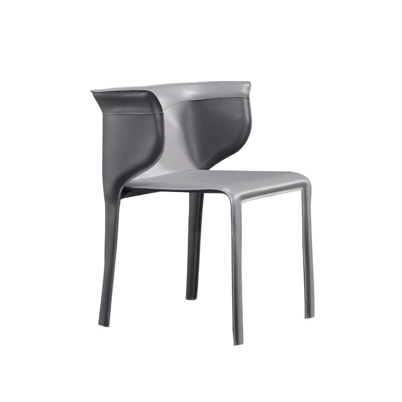 Designer Style Dining Arm Chair Matte Finish Wingback Single Dining Chair