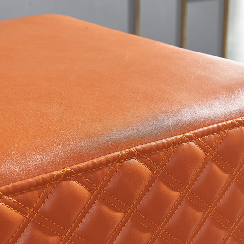 Orange Modern Cube Water Resistant Square Cube for Living Room