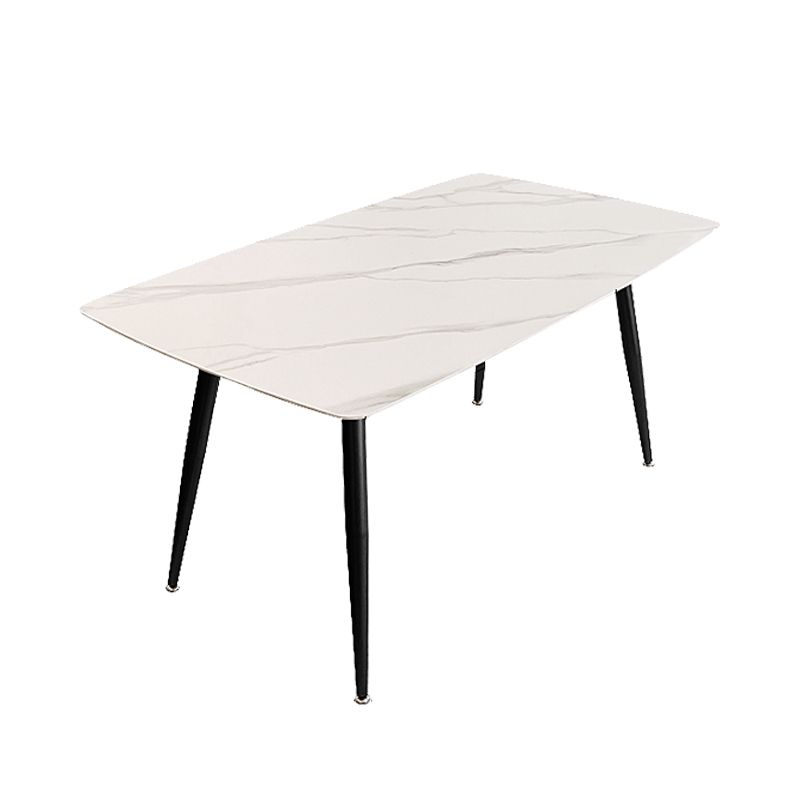 Sintered Stone Dining Table 4 Legs Dining Room Table for Kitchen