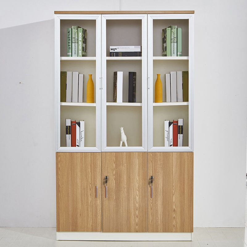 Traditional File Cabinets Solid Wood Vertical File Cabinet with Key Lock Office