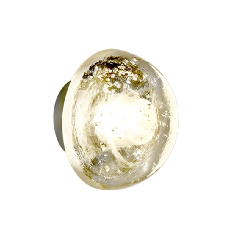 Simple Round Wall Sconce Waterproof LED Sconce Light Fixture for Courtyard