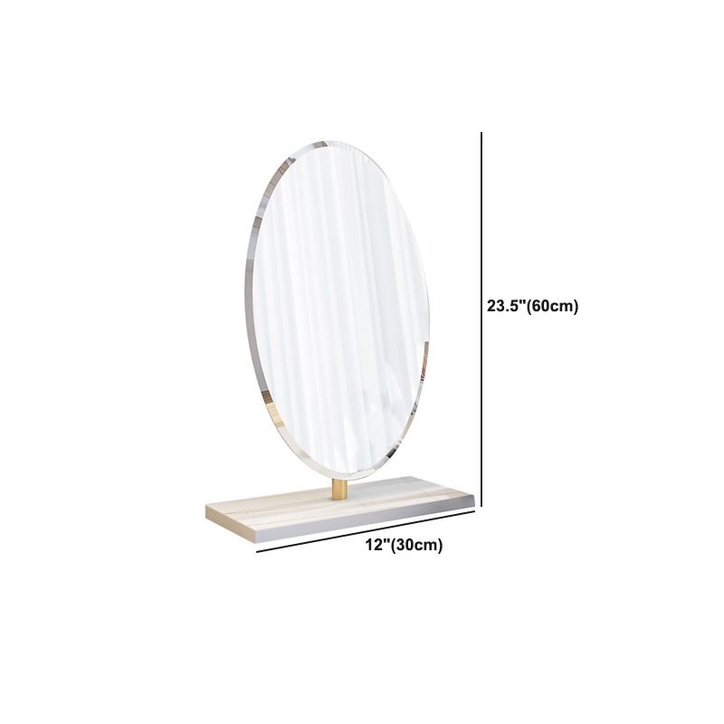 2 Drawers Clear Acrylic Makeup Table Contemporary 17.72" D Vanity Set with Stool & Mirror