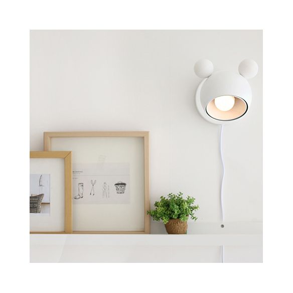 Lampada montata sul cerchio moderno in stile metallo a parete 1 illuminazione a parete leggera per camera da letto