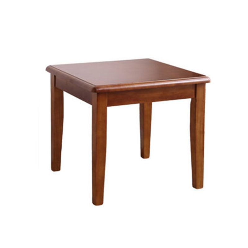 Traditional Table Solid Wood 4 Legs Living Room Side End Table