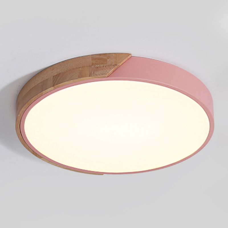 Multi-Colored Flush Lamp Modern Nordic Flush Mount Ceiling Light for Living Room