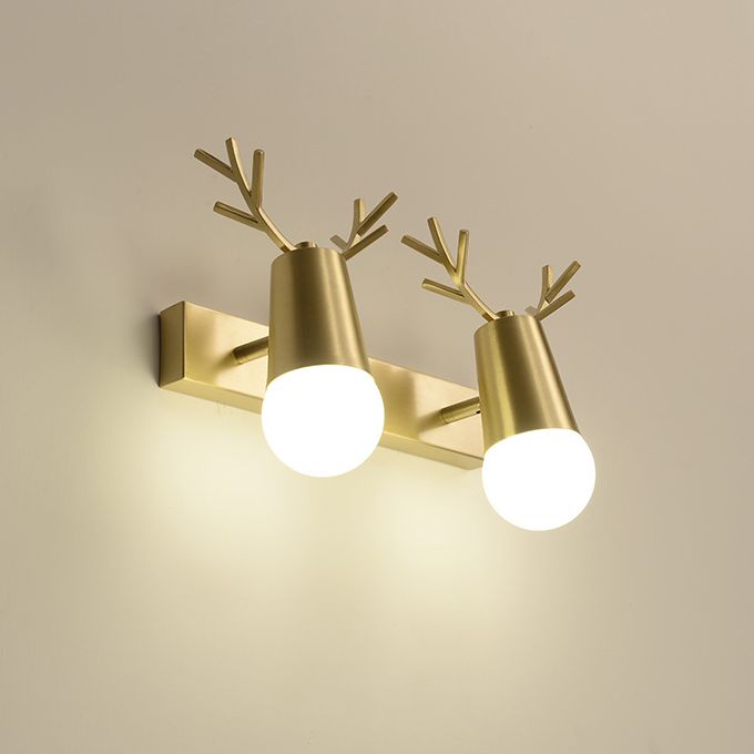 Creative Antlers Bathroom Vanity Fixture American Style Vanity Mirror Lights with Angle Adjustable