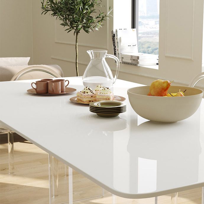 Modern 1/7 Pieces Dining Set Rectangle Stone Dining Table for Kitchen