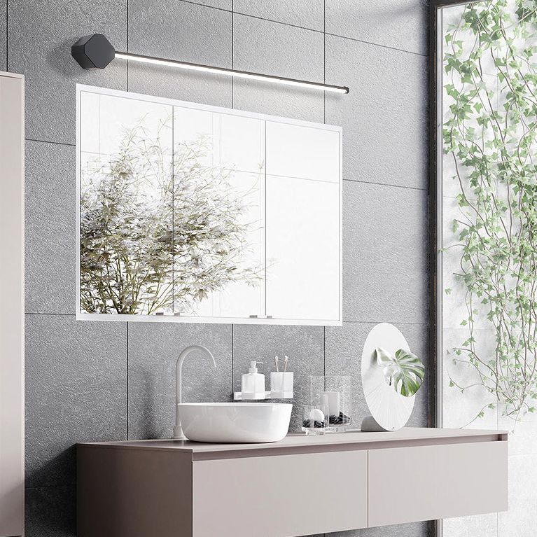 Lampade per pareti di vanità lineare moderne Sconce da vanità in metallo