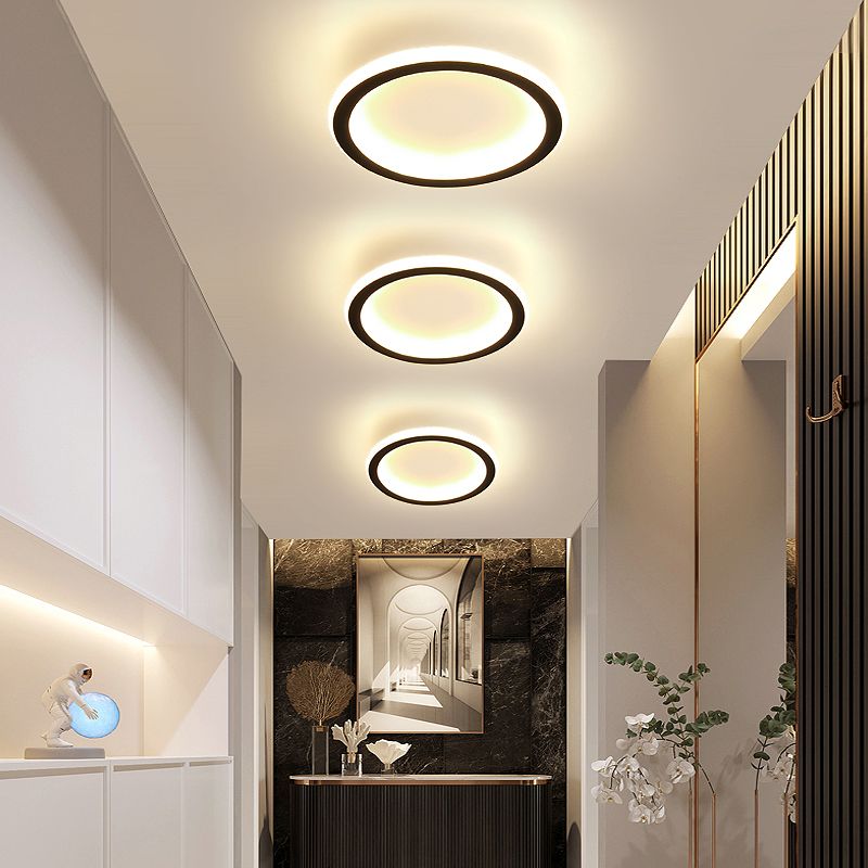 LED Ceiling Light Fixture Modern Simple Flush Mount Lamp for Aisle Bedroom