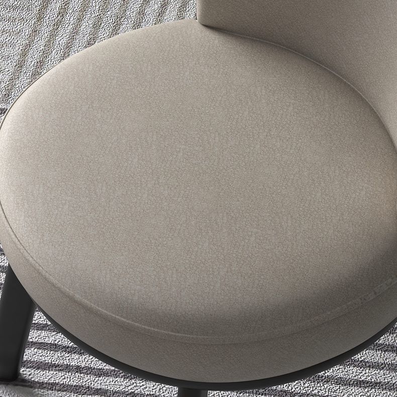 Silla lateral de cuero sintético de estilo moderno, sillas de comedor sin brazos con respaldo sólido para cocina
