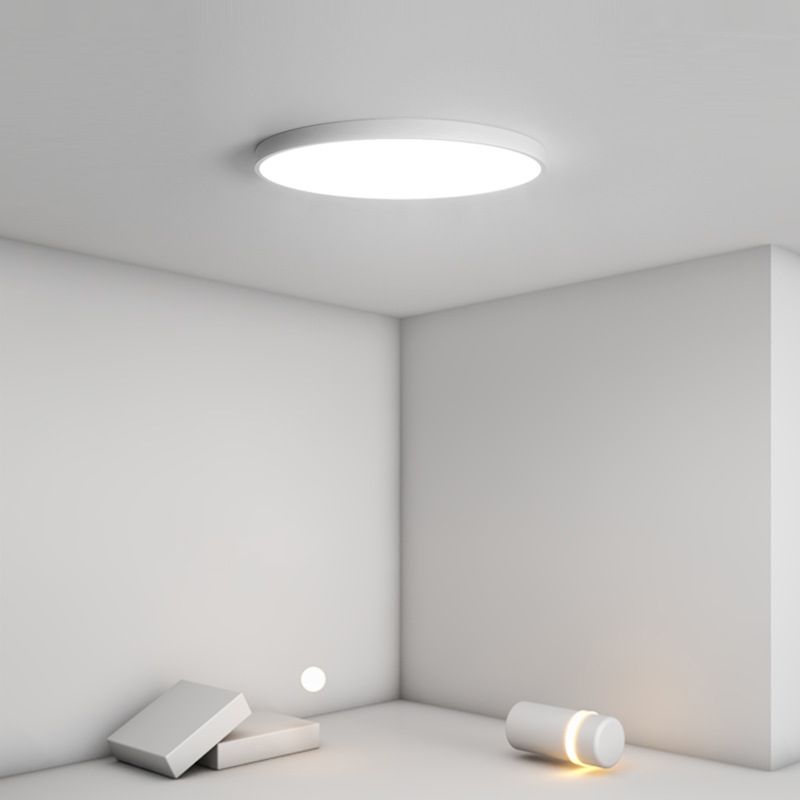 Modern Flush Light White Circle Metal Led Surface Mount Ceiling Lights for Living Room