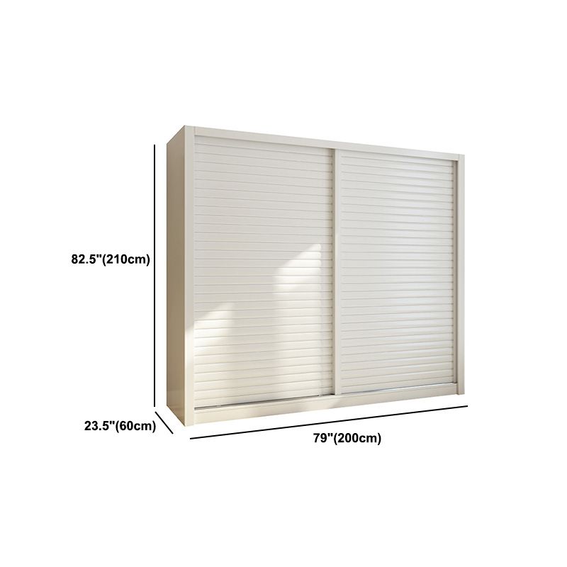 Contemporary Style Wardrobe Armoire Wood Armoire with Sliding Door for Bedroom