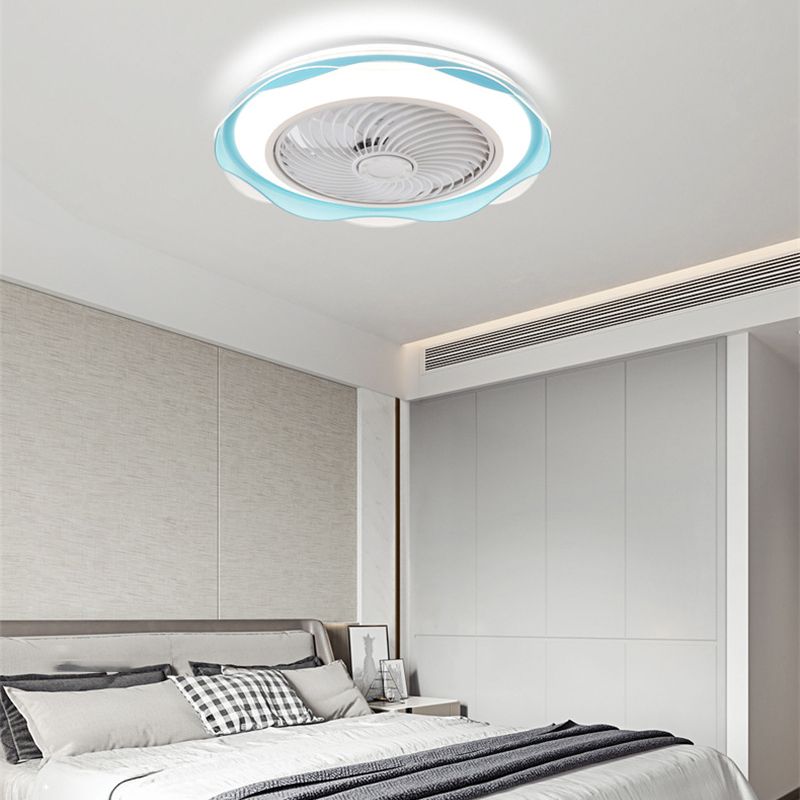 Lámpara de montaje de lavado de led redondo lámpara de ventilador de metal moderno accesorio de luz semi descarga