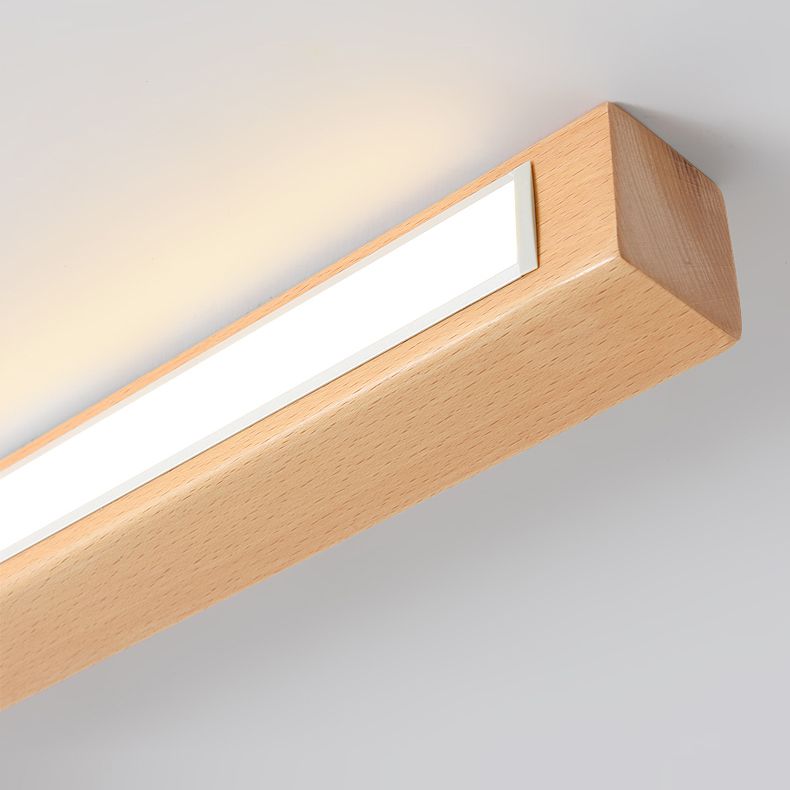 Lampe montée en Surface linéaire plafonnier LED en acrylique nordique pour salon