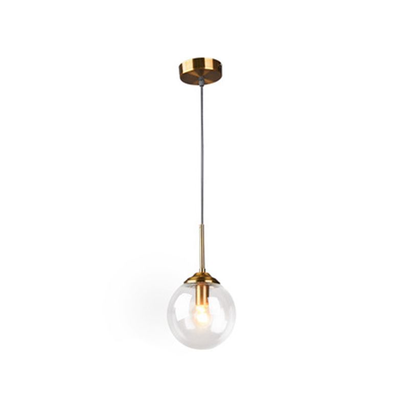 Sphere Pendant Lighting Fixture Modern Minimalist Glass Indoor Pendant Ceiling Lights