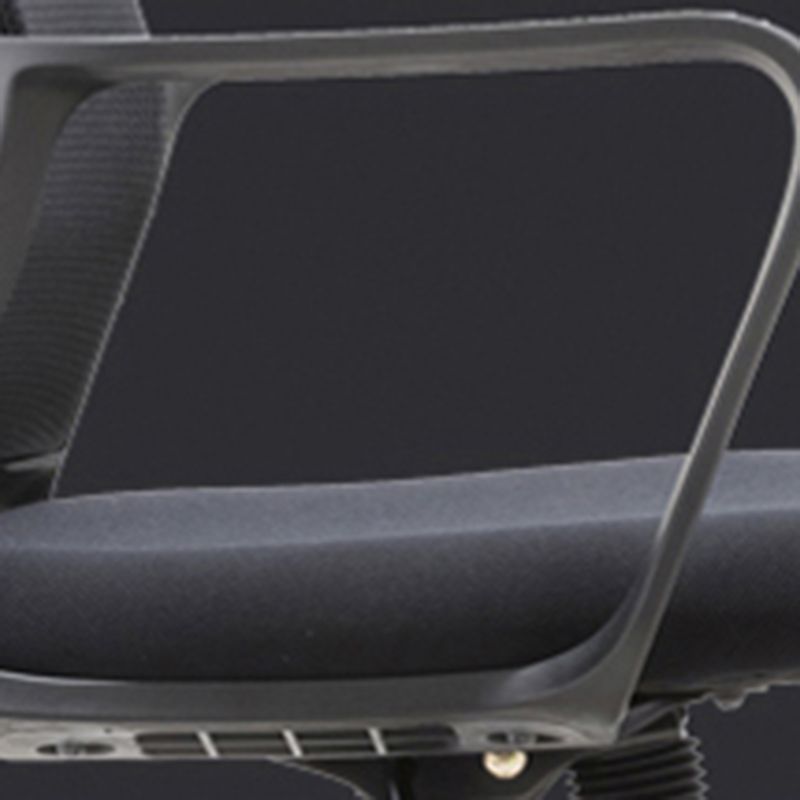 Black Leatherette and Mesh Chair Upholstered Mid-back Task Chair