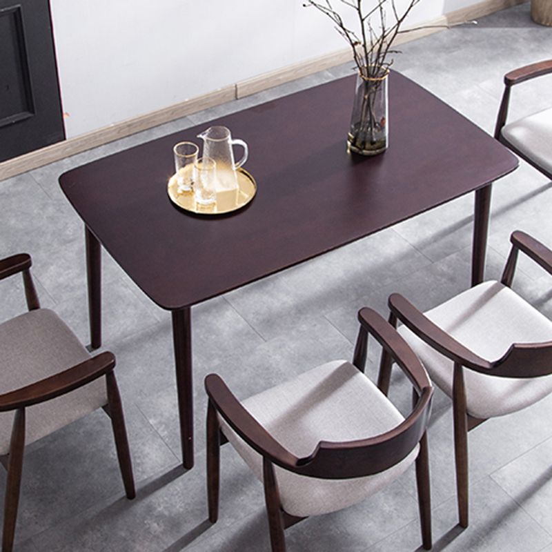 Chaise d'intérieur de style contemporain en bois massif, chaises latérales de salle à manger à dossier ouvert