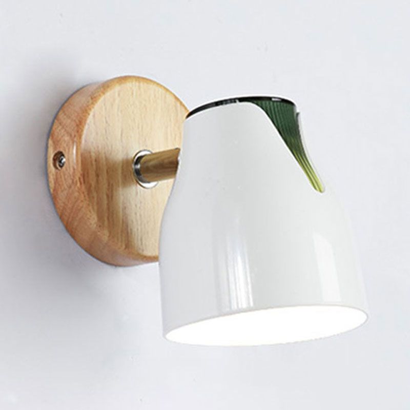 Rotatable Metallic Bud Shade Wall Light Single Light Modern Sconce Light for Kitchen Cloth Shop