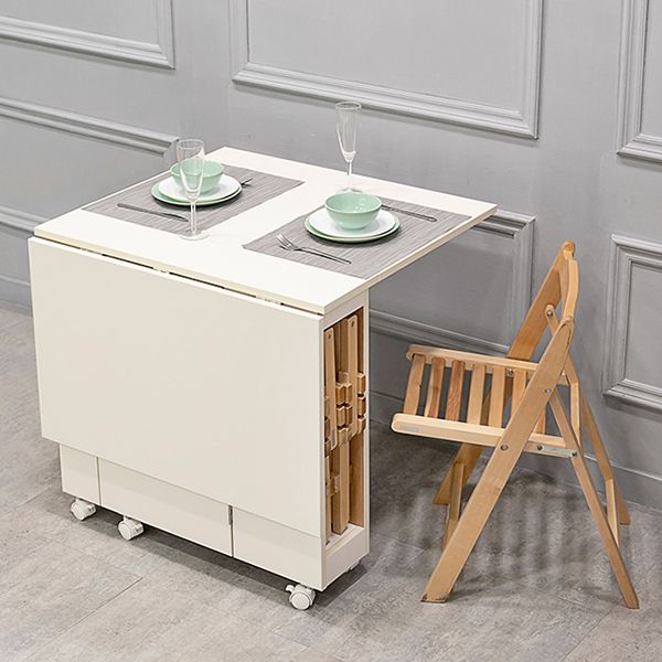 47 '' Mesa de madera artificial plegable Mesa rectángulo moderna (solo mesa)