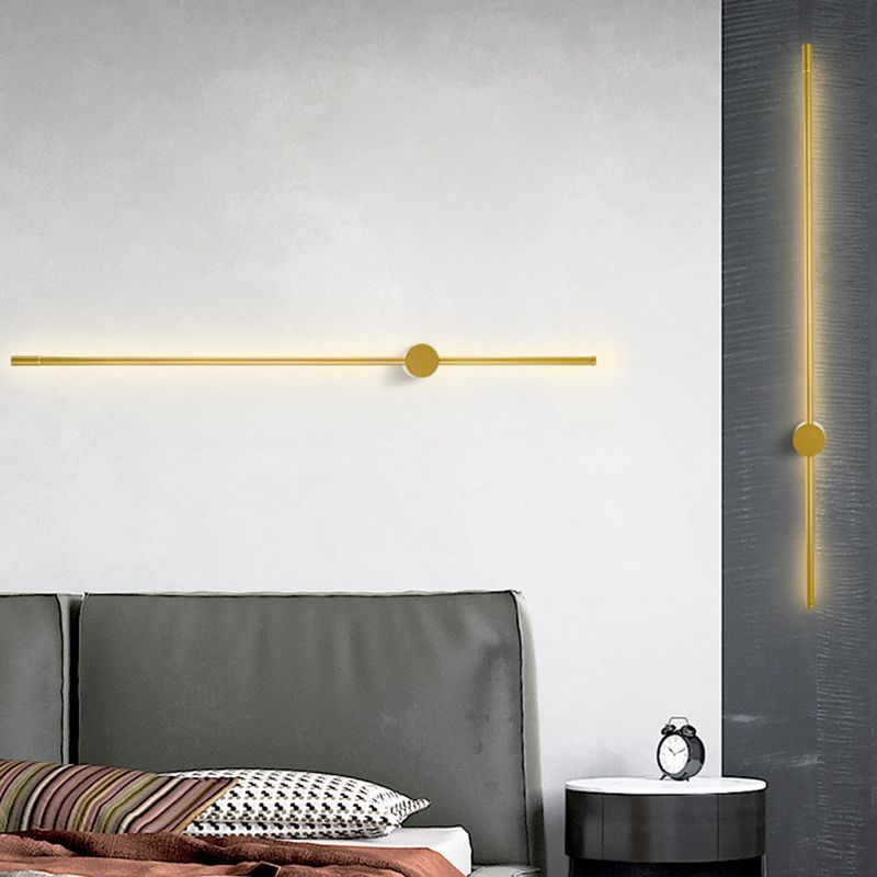 Minimalism Metal Wall Light Modern Style Linear Wall Light Sconce for Living Room