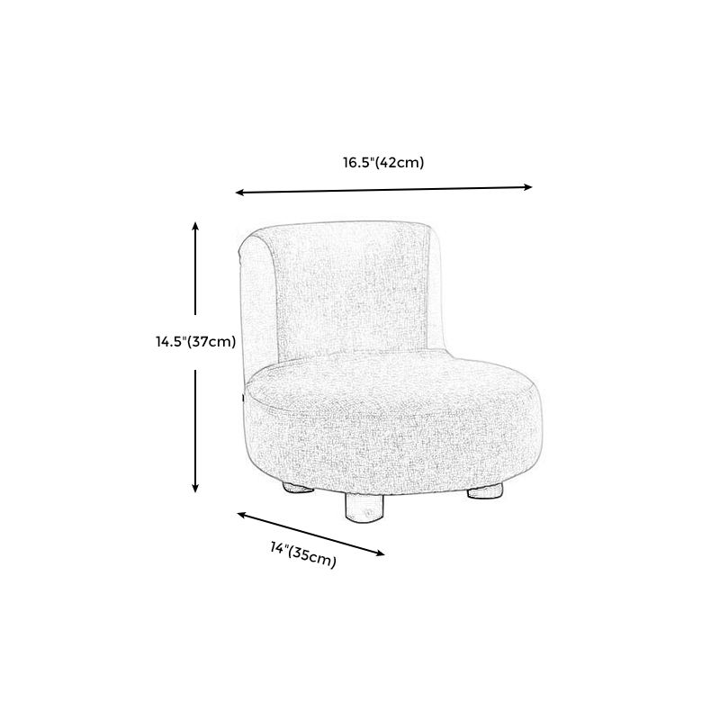 Parsons Chair Armless Solid Wood Frame Chair for Living Room and Bedroom