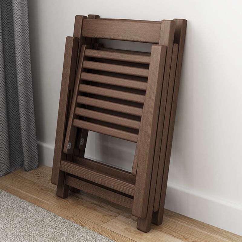 Modern Wood Dining Room Chair Armless Folding Side Chair for Home Use