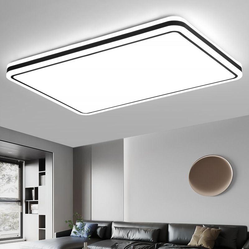 Geometrical 1-Light Flush Mount Ceiling Light Fixtures Metal Modern Style Flush Ceiling Lamp