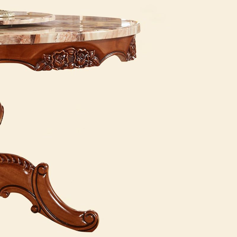 51.18'' Vitoria Round Shape Table Kitchen Dining Table with Pedestal Base