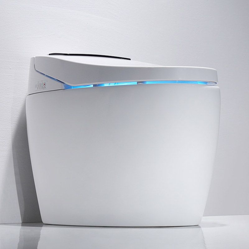 Modern All-In-One Toilet White Flush Toilet with Seat for Bathroom