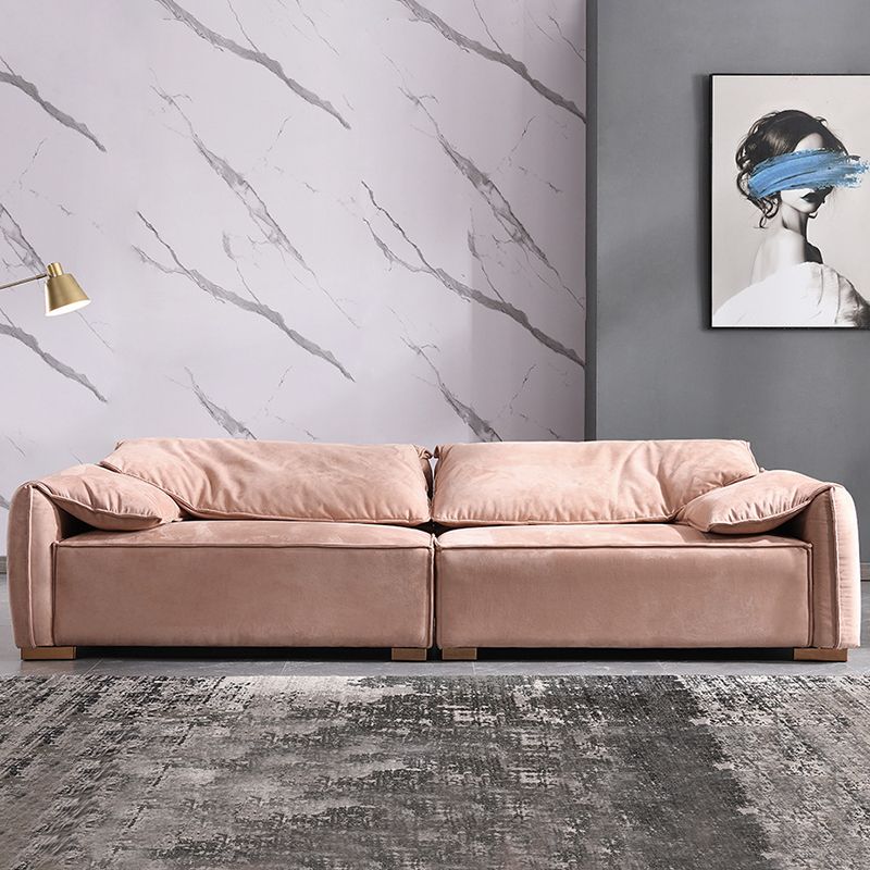 Modern Living Room Sofa Pillow Top Arm Sewn Pillow Back Seating