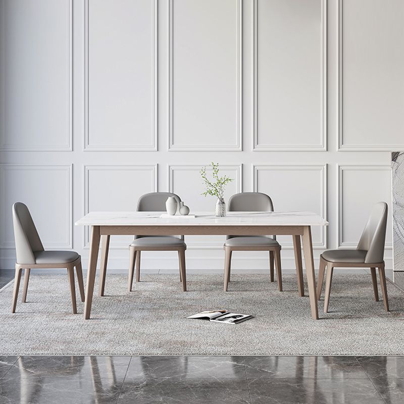 Modern Style Solid Wood Dining Set 1/4/5/7 Pieces Dining Set for Dining Areas