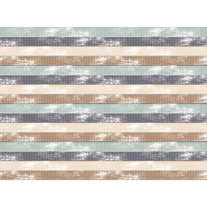 Simple Modern Rug in Green and Yellow Stripes Pattern Rug Polyester Stain-Resistant Carpet for Home Decoration