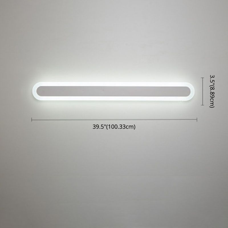 Modern Minimalist Style Linear Wall Sconce Lights Metal Wall Lighting for Living Room