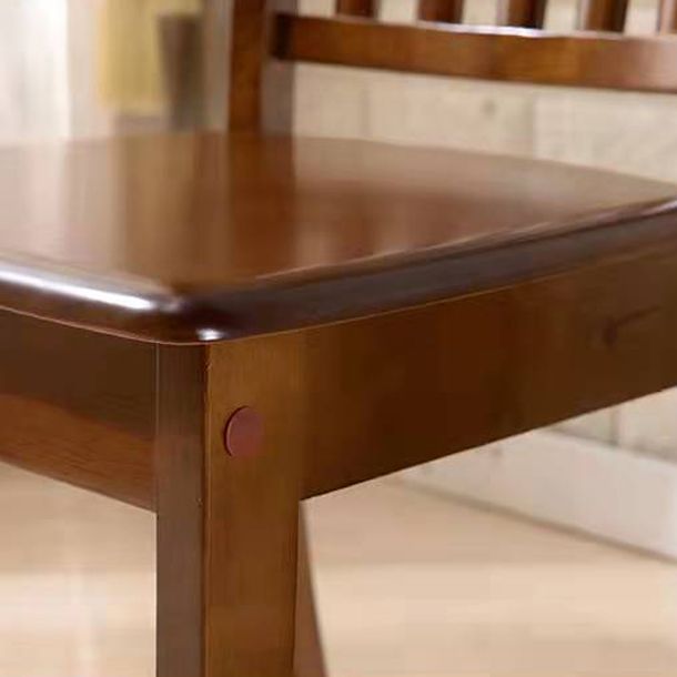 Traditional Style Chair Dining Kitchen Armless Chairs with Wooden Legs