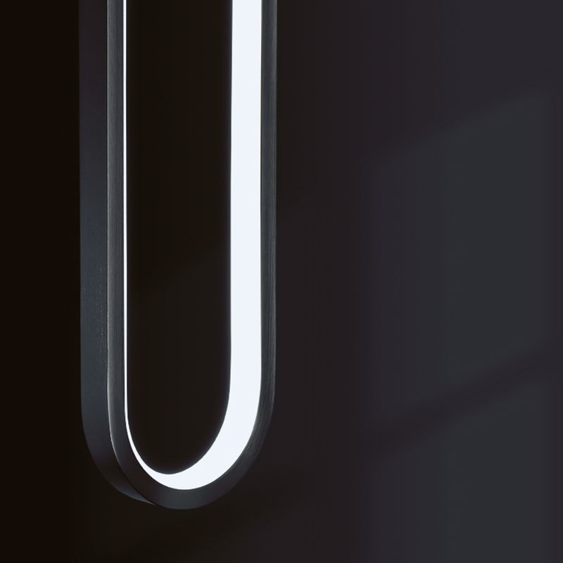 Accesorios de iluminación ovalos de pared ovalados modernos rotativos con luces de apliques de metal con sombra de gel de sílice