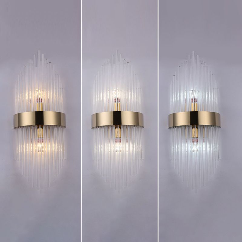 Lámpara de pared de pasillo de dormitorio de luz de cristal creativo moderno