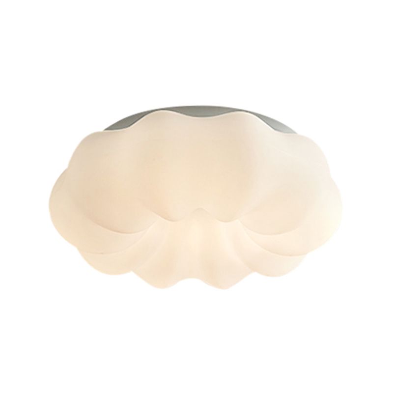 Metal Close to Ceiling Lamp Modern Style LED Cloud White Ceiling Lighting